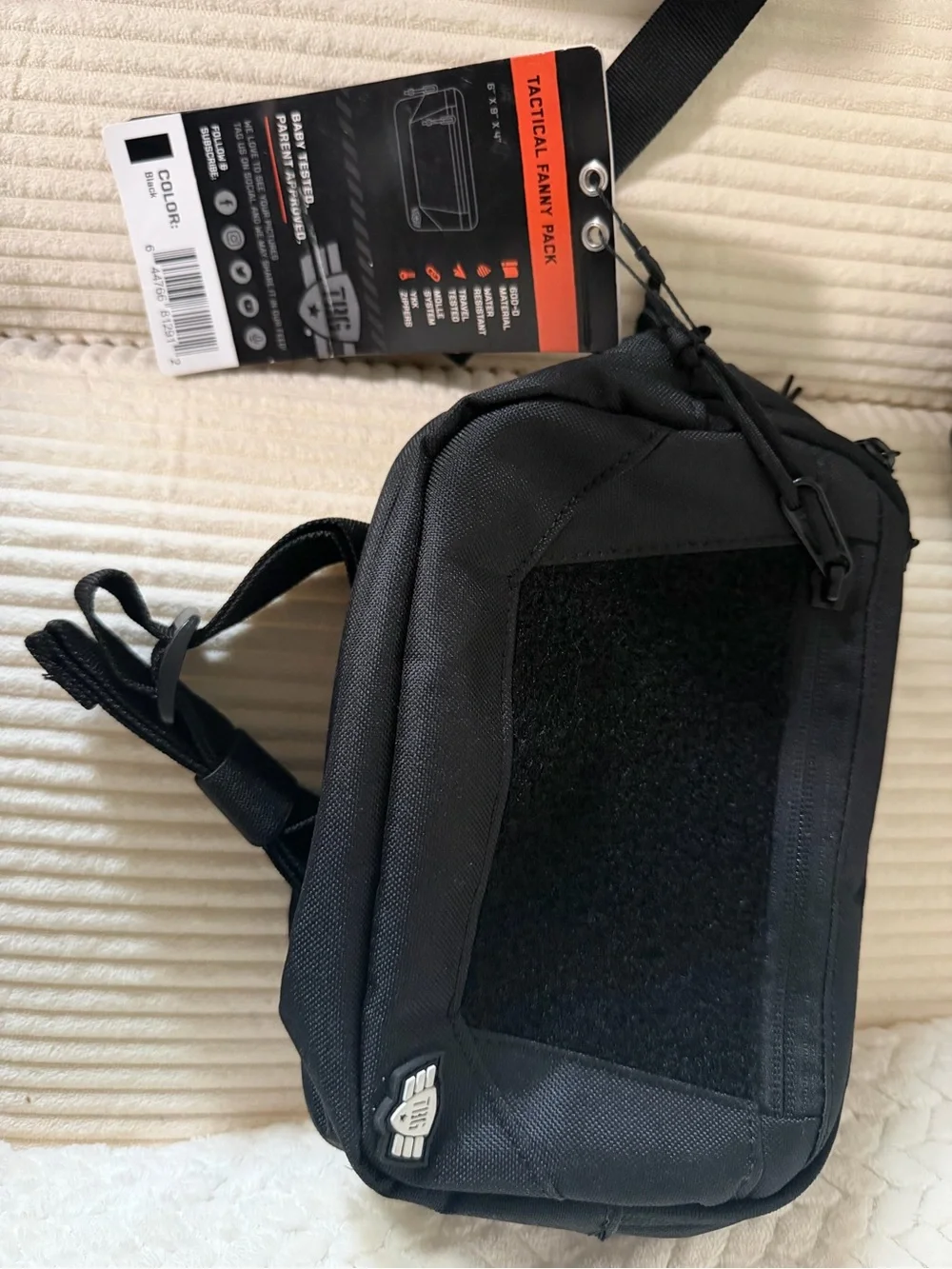 Tactical Black Men's Baby Gear Backpack and all accessories